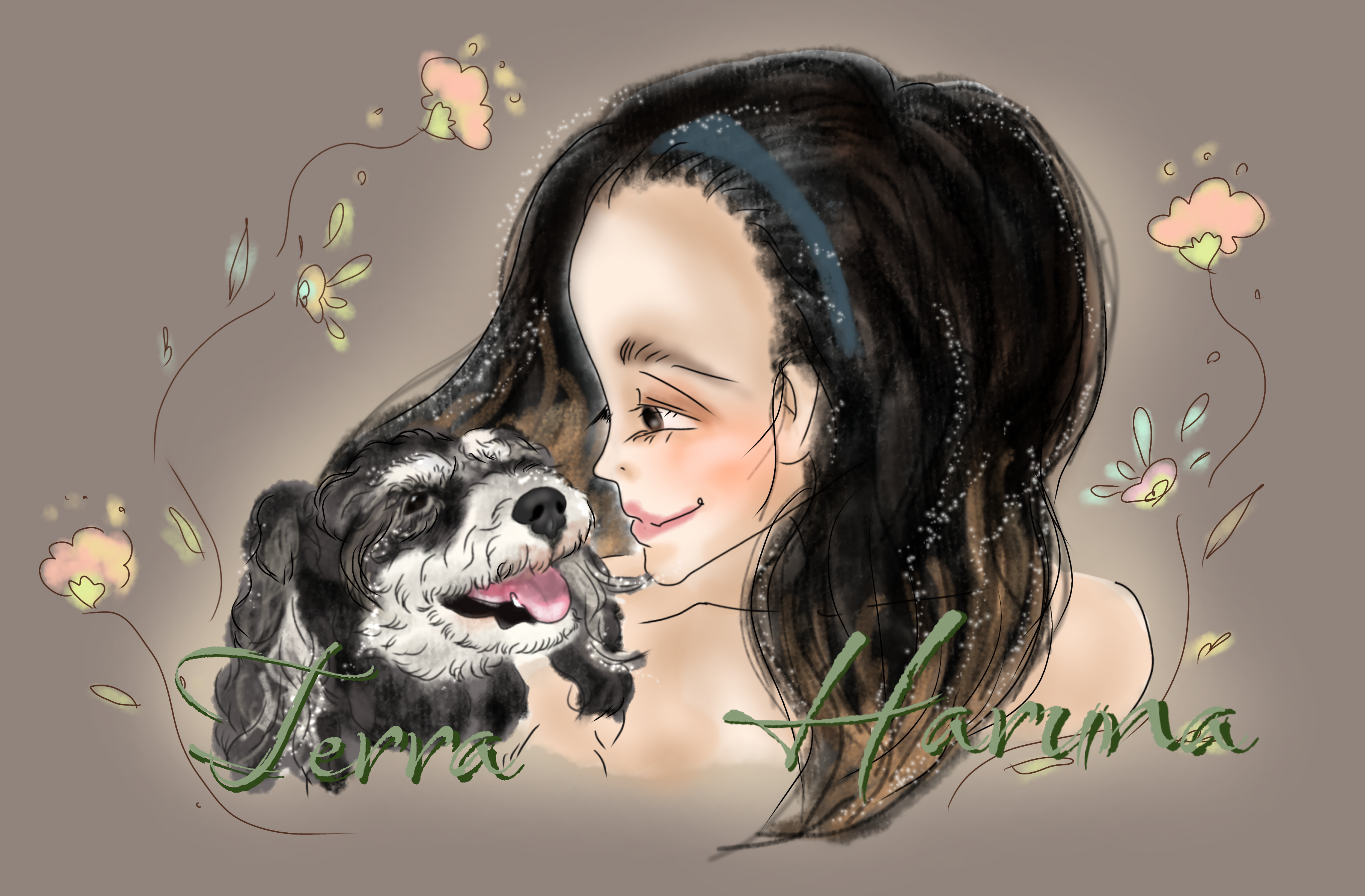 Terraちゃん＆ママイラストオーダー